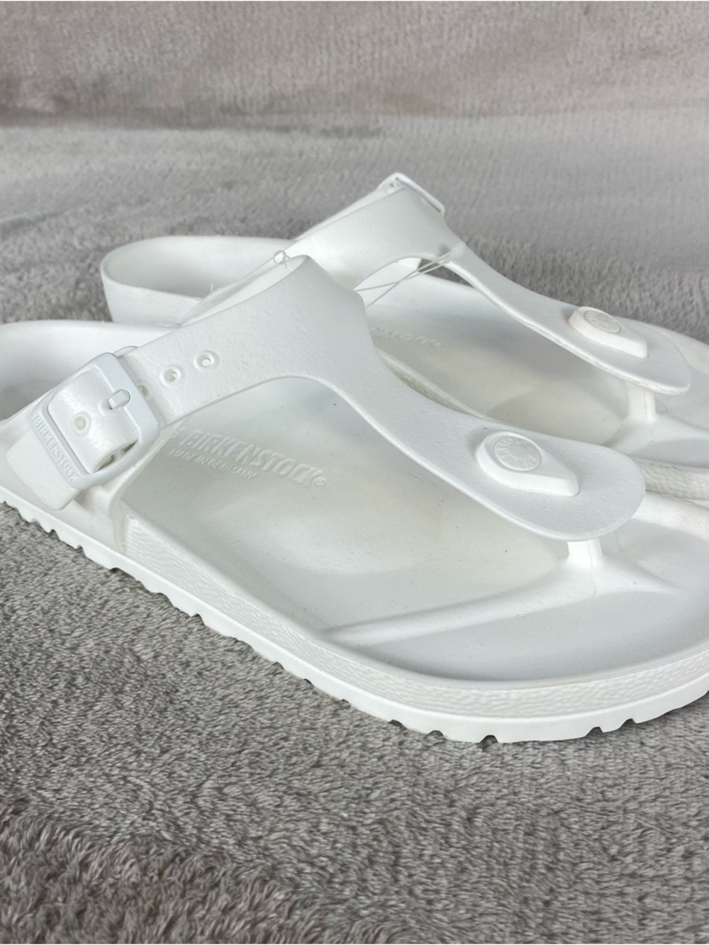 Birkenstock Gizeh EVA Thong Sandals Womens US 10 EU 41 White Water NEW